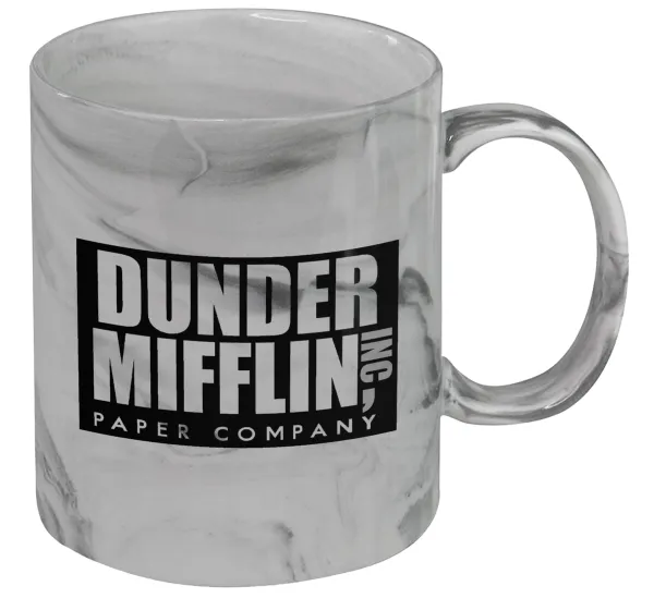 Dunder Mifflin — Κούπα κεραμική, marble style (μάρμαρο), 330ml