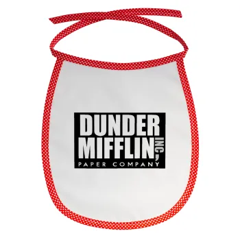 Dunder Mifflin, Inc Paper Company, Σαλιάρα μωρού αλέκιαστη με κορδόνι Κόκκινη