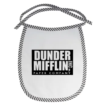Dunder Mifflin, Inc Paper Company, Σαλιάρα μωρού αλέκιαστη με κορδόνι Μαύρη