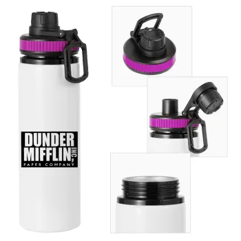 Dunder Mifflin, Inc Paper Company, Metallic water bottle with safety lid, 850ml aluminum
