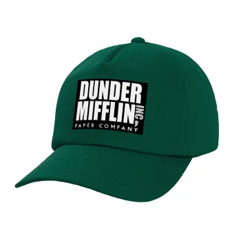Dunder Mifflin, Inc Paper Company, Twill Καπέλο παιδικό Bottle Green (100% ΒΑΜΒΑΚΕΡΟ, ΠΑΙΔΙΚΟ, UNISEX)