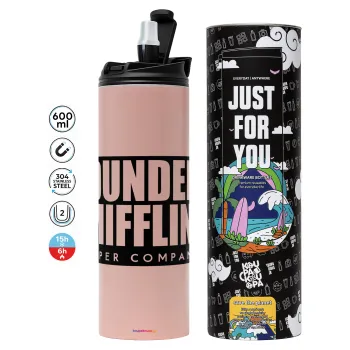 Dunder Mifflin, Inc Paper Company, Tumbler stainless steel PINK 600ml