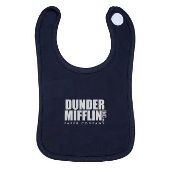Dunder Mifflin, Inc Paper Company, Σαλιάρα με Σκρατς 100% Organic Cotton Μπλε (0-18 months)