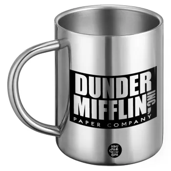 Dunder Mifflin, Inc Paper Company, Ανοξείδωτη Μεταλλική Κούπα 450ml - Διπλού Τοιχώματος