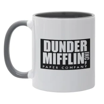 Dunder Mifflin, Inc Paper Company, Κούπα χρωματιστή γκρι, κεραμική, 330ml