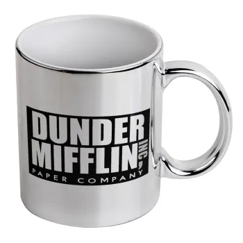 Dunder Mifflin, Inc Paper Company, Κούπα κεραμική, ασημένια καθρέπτης, 330ml