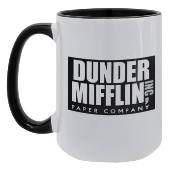 Dunder Mifflin, Inc Paper Company, Κούπα Mega 15oz, κεραμική Μαύρη, 450ml