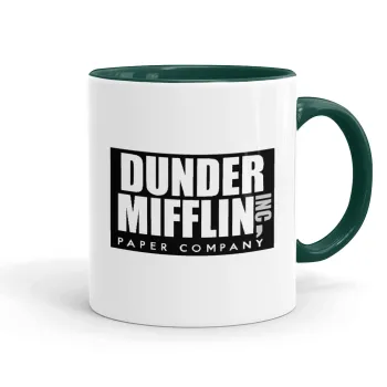 Dunder Mifflin, Inc Paper Company, Κούπα χρωματιστή πράσινη, κεραμική, 330ml