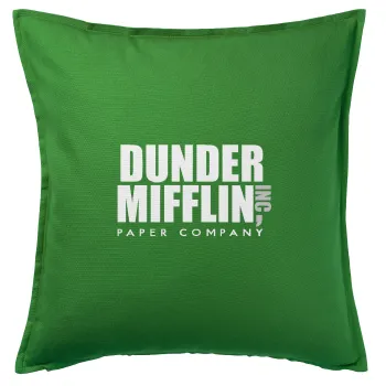 Dunder Mifflin, Inc Paper Company, Sofa cushion Green 50x50cm includes filling