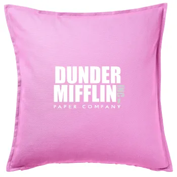 Dunder Mifflin, Inc Paper Company, Sofa cushion Pink 50x50cm includes filling