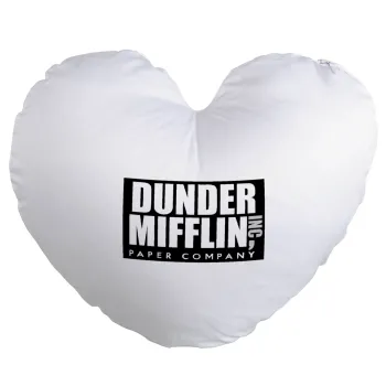 Dunder Mifflin, Inc Paper Company, Μαξιλάρι καναπέ καρδιά 40x40cm περιέχεται το  γέμισμα