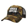 Adult Structured Trucker Hat, with Mesh, (Camouflage) Army (100% COTTON, ADULT, UNISEX, ONE SIZE)