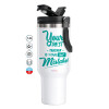 Mega Stainless steel Tumbler with lid, double wall 1,2L