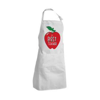 Best teacher, Adult Chef Apron (with sliders and 2 pockets)