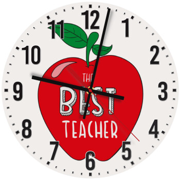 Best teacher, Ρολόι τοίχου ξύλινο (30cm)
