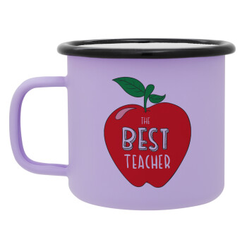 Best teacher, Κούπα Μεταλλική εμαγιέ ΜΑΤ Light Pastel Purple 360ml