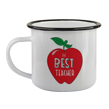 Best teacher, Κούπα εμαγιέ με μαύρο χείλος 360ml