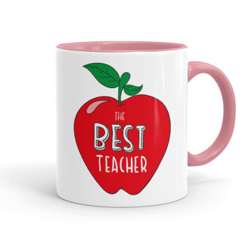 Best teacher, Mug colored pink, ceramic, 330ml