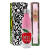 Easter Set, Metallic pink/white (Stainless steel) thermos, double-walled, 500ml & aromatic flat Easter candle (30cm) (PINK)
