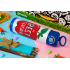 Easter candle, Childrens hot water bottle, stainless steel, with safety straw, BLUE (500ml)