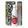 Easter Set, metallic stainless thermos bottle (500ml) & scented flat Easter candle (30cm) (GRAY)