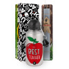 Easter Set, metallic silver aluminum water bottle (500ml) & aromatic flat Easter candle (30cm) (GRAY)