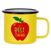 Metallic enamel MATT Yellow cup 360ml