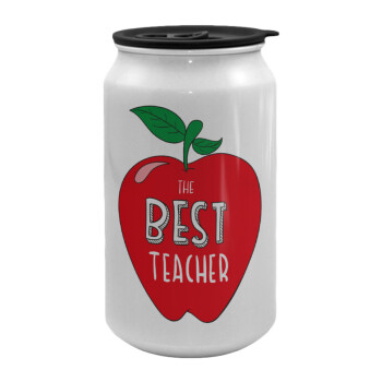 Best teacher, Κούπα ταξιδιού μεταλλική με καπάκι (tin-can) 500ml