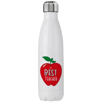 Best teacher, Μεταλλικό παγούρι θερμός (Stainless steel), διπλού τοιχώματος, 750ml