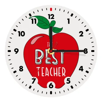 Best teacher, Wooden wall clock (20cm)