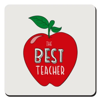 Best teacher, Τετράγωνο μαγνητάκι ξύλινο 9x9cm