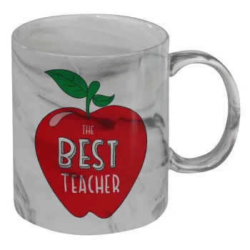 Best teacher, Κούπα κεραμική, marble style (μάρμαρο), 330ml