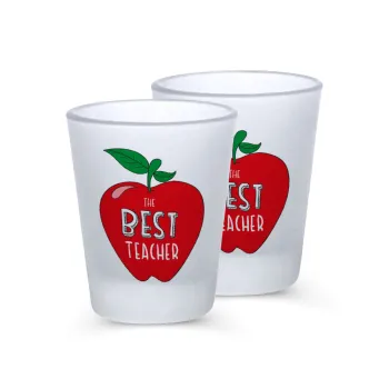 Best teacher, Σφηνοπότηρα γυάλινα 45ml του πάγου (2 τεμάχια)