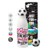 Soccer Metal mug thermos, double wall, 550ml