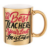 Mug ceramic, gold mirror, 330ml