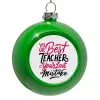 Green Christmas tree ornament bauble 8cm