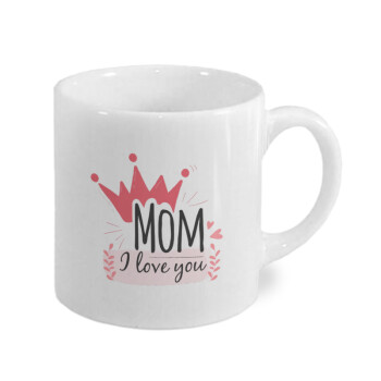 Mother's day I Love you Mom, Κουπάκι κεραμικό, για espresso 150ml
