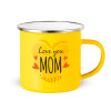 Yellow Enamel Metallic Cup 360ml