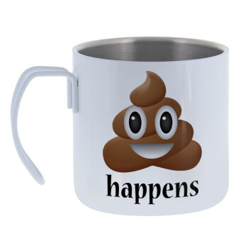 Shit Happens, Mug Stainless steel double wall 400ml
