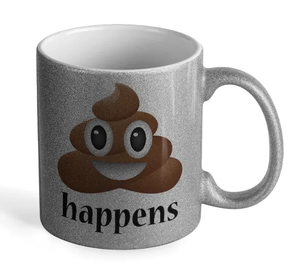 Shit Happens — Glitter Ασημένια