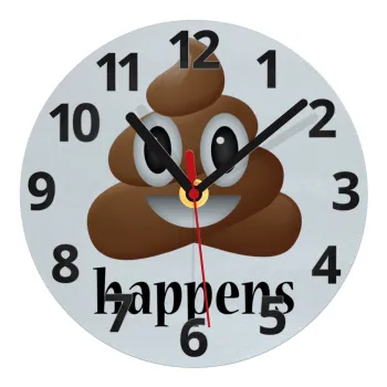 Shit Happens, Ρολόι τοίχου γυάλινο (20cm)