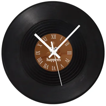 Shit Happens, Ρολόι τοίχου Βινύλιο (30cm)