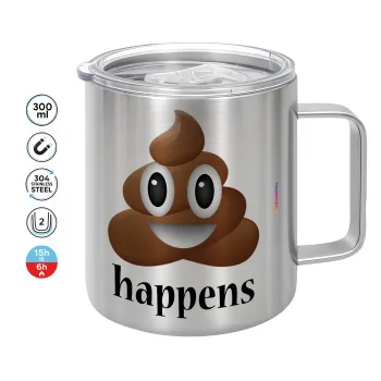 Shit Happens, Mug Stainless steel double wall 300ml