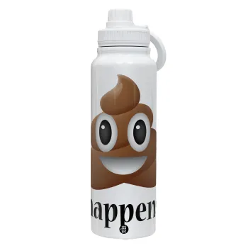 Shit Happens, Θερμός 1L Ανοξείδωτο με Βάση Κινητού & Διπλά Τοιχώματα