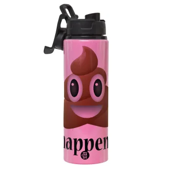 Shit Happens, Μεταλλικό παγούρι νερού με καπάκι ασφαλείας, αλουμινίου 850ml