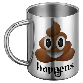 Shit Happens, Ανοξείδωτη Μεταλλική Κούπα 450ml - Διπλού Τοιχώματος
