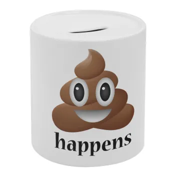 Shit Happens, Κουμπαράς πορσελάνης με τάπα