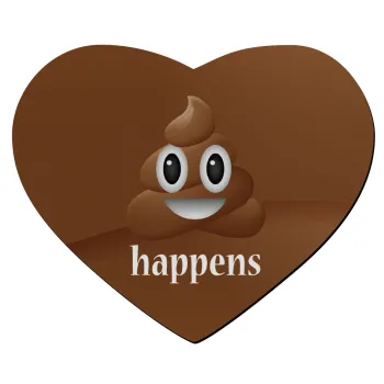 Shit Happens, Mousepad καρδιά 23x20cm