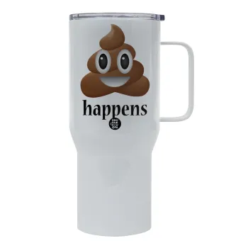 Shit Happens, Tumbler με καπάκι, διπλού τοιχώματος (θερμό) 750L