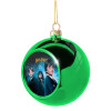 Green Christmas tree ornament ball 8cm